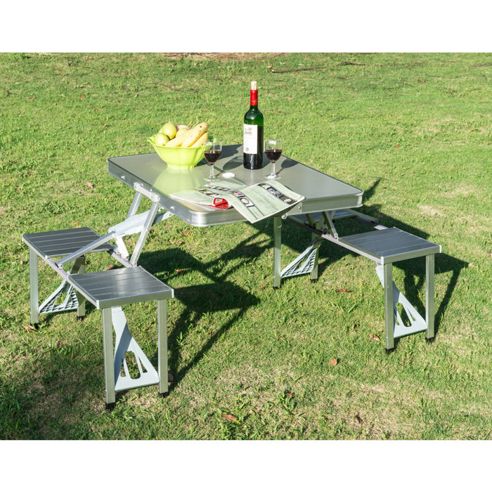 Freeport Park Corringham Folding Plastic/Resin Picnic Table & Reviews